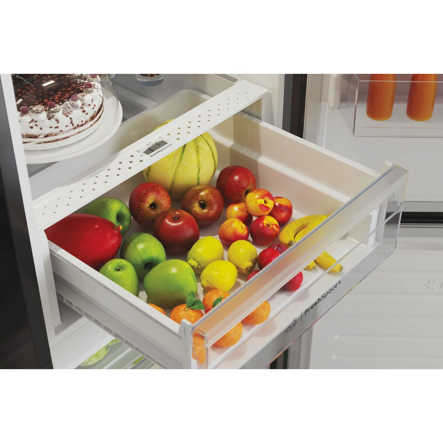 Indesit IBTNF 60182 B AQUA UK Freestanding 322L Fridge Freezer - Total No Frost, Black, E Rated
