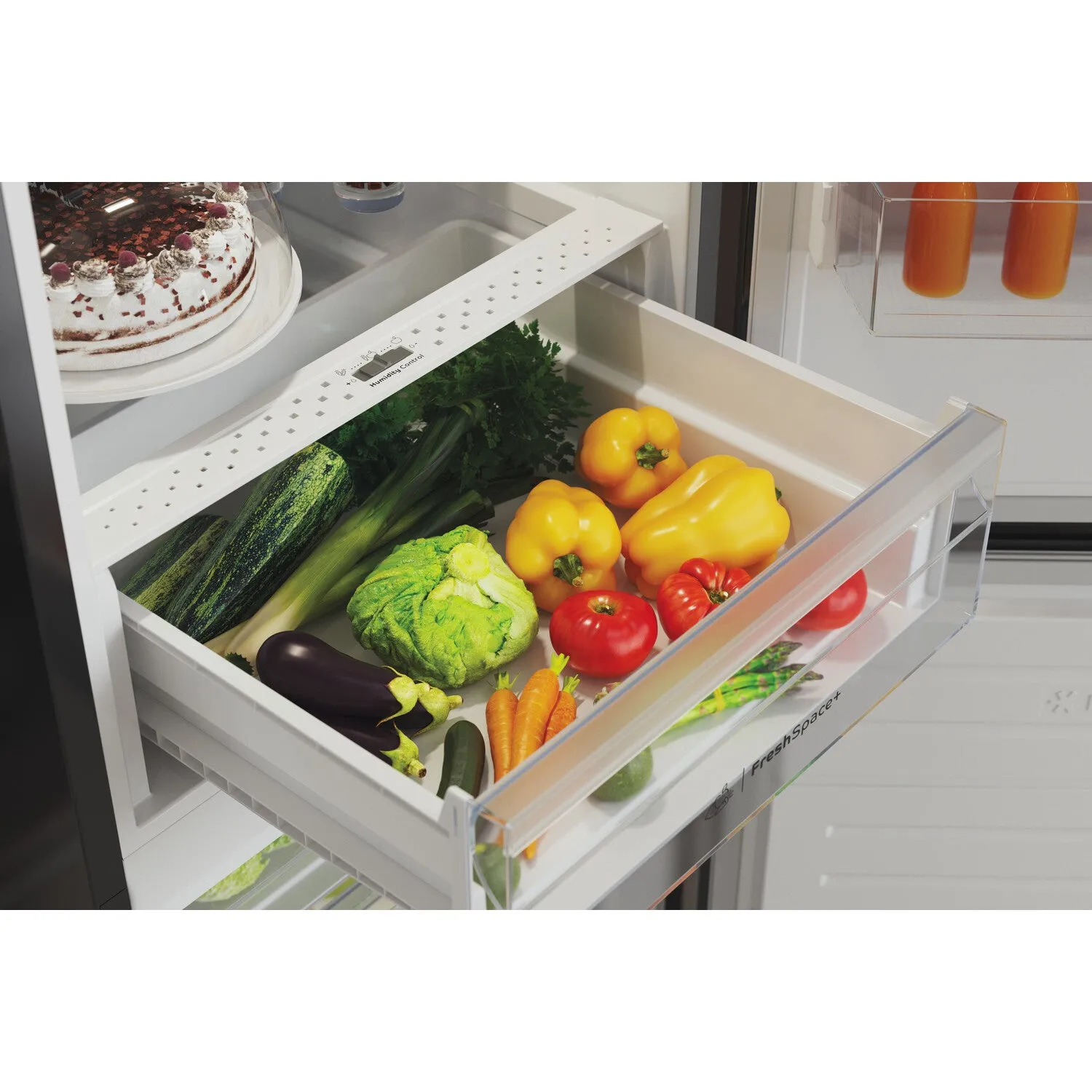 Indesit IBTNF 60182 B AQUA UK Freestanding 322L Fridge Freezer - Total No Frost, Black, E Rated