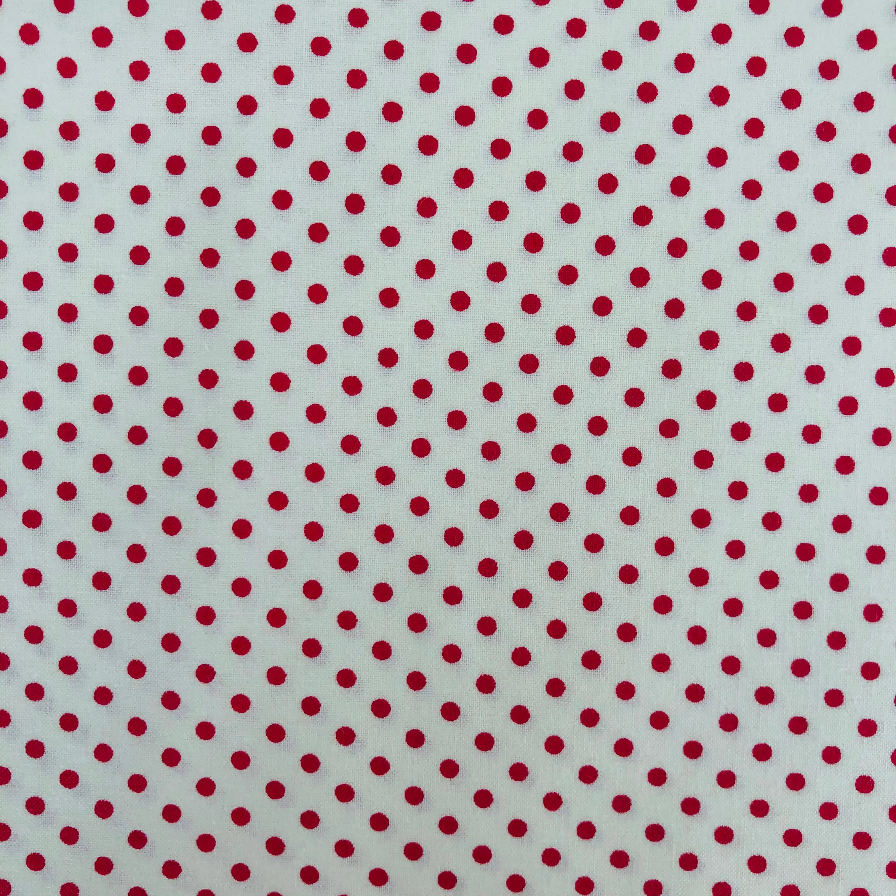 Kei Dot - Red on off white (cream) - Happy Sweet Collection - Yuwa