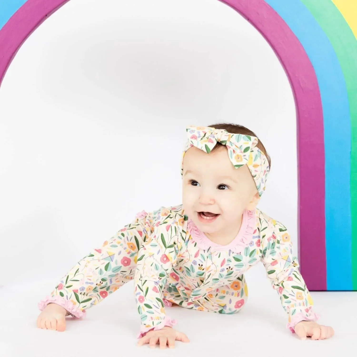 Magnetic Me Life's Peachy Ruffle Coverall